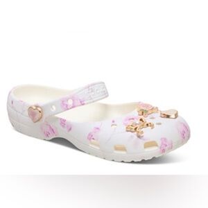 NWT Loveshackfancy crocs floral ballet slipper sandals size 8 limited edition